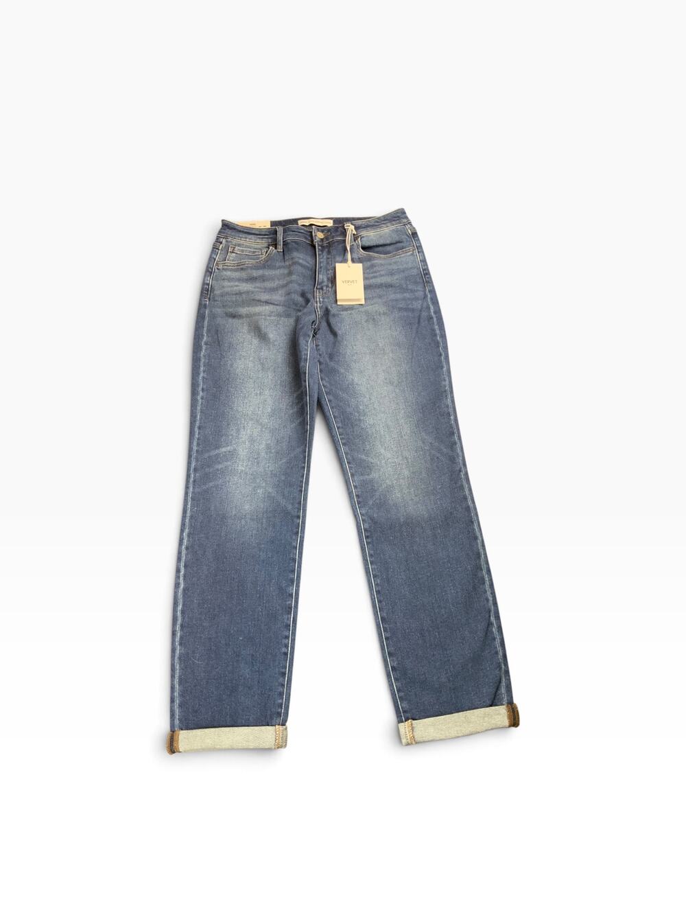 Vervet x Charming & Main Maren Jeans W 30 Mid Rise Slim Straight NWT Boutique